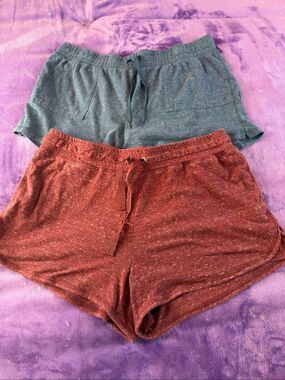 Athletic Works XXL/2XL Cotton Blend Lounge Shorts 2-Piece Bundle